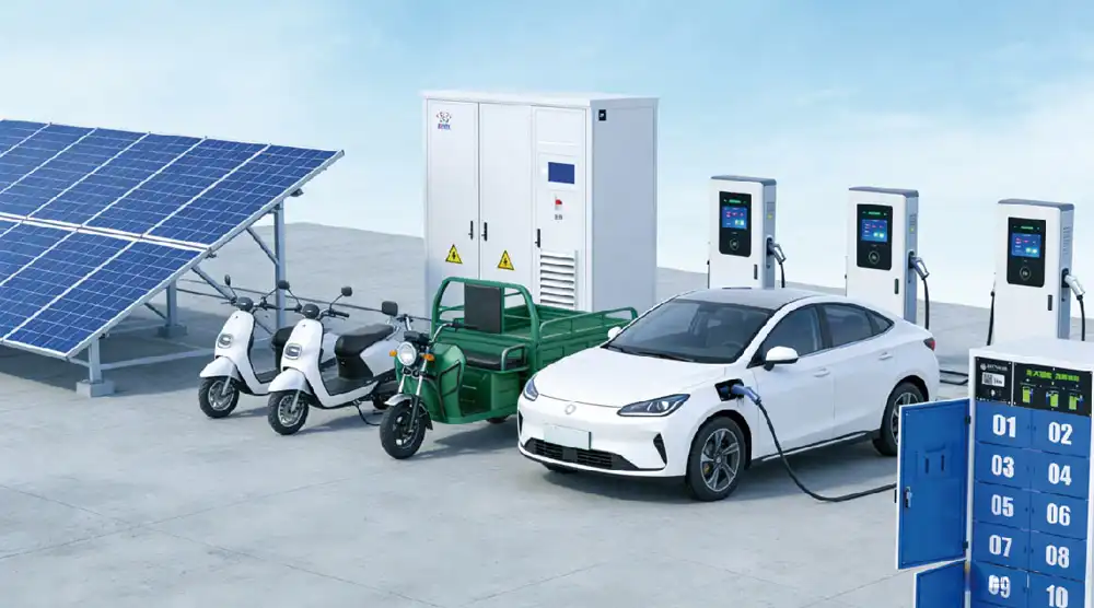Integrated PV-Storage-Charging-Battery-Swapping Platform, Building A Closed-L...