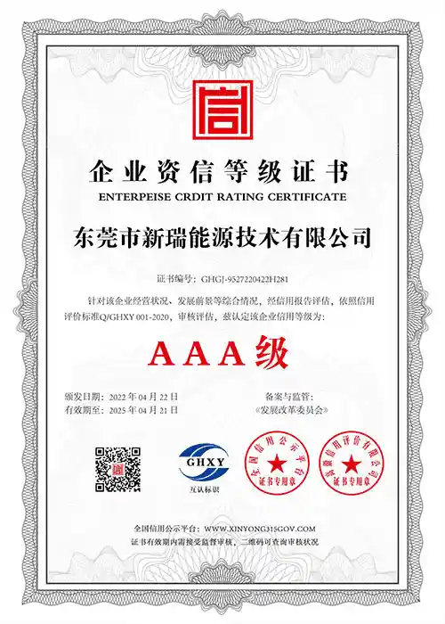 3 AAA-Enterprise-Credit-Rating-Certificate